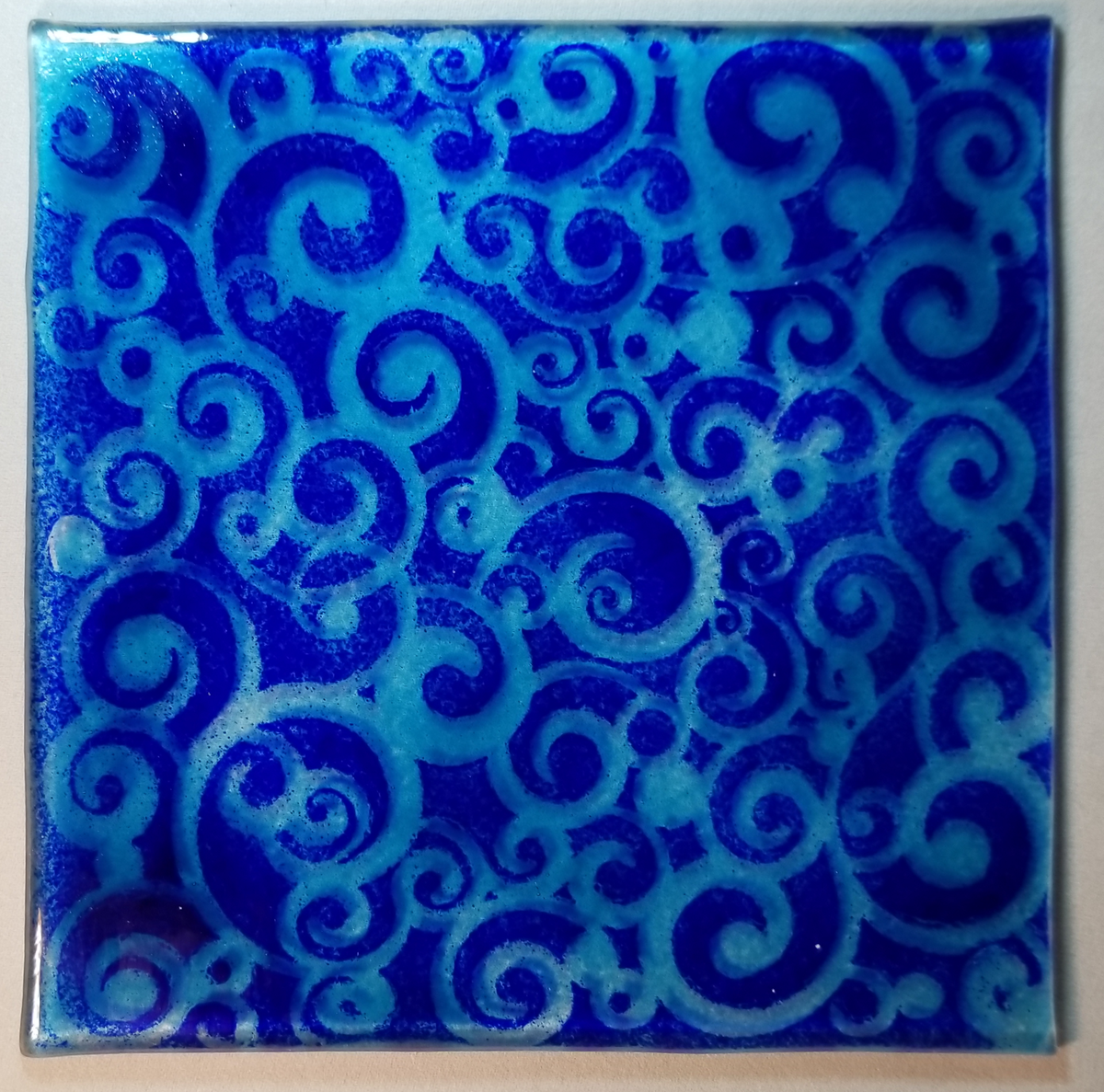 Blue on Blue Swirl
