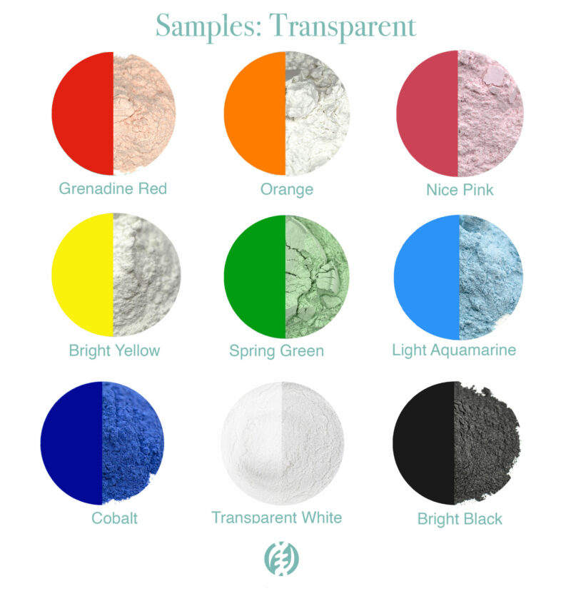 transparent samples